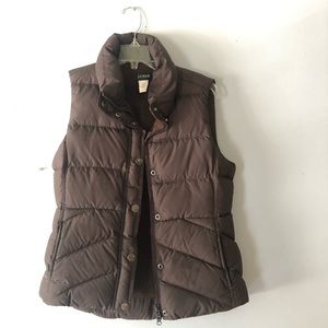 J.Crew Puffer Vest - Women’s Small - Brown
